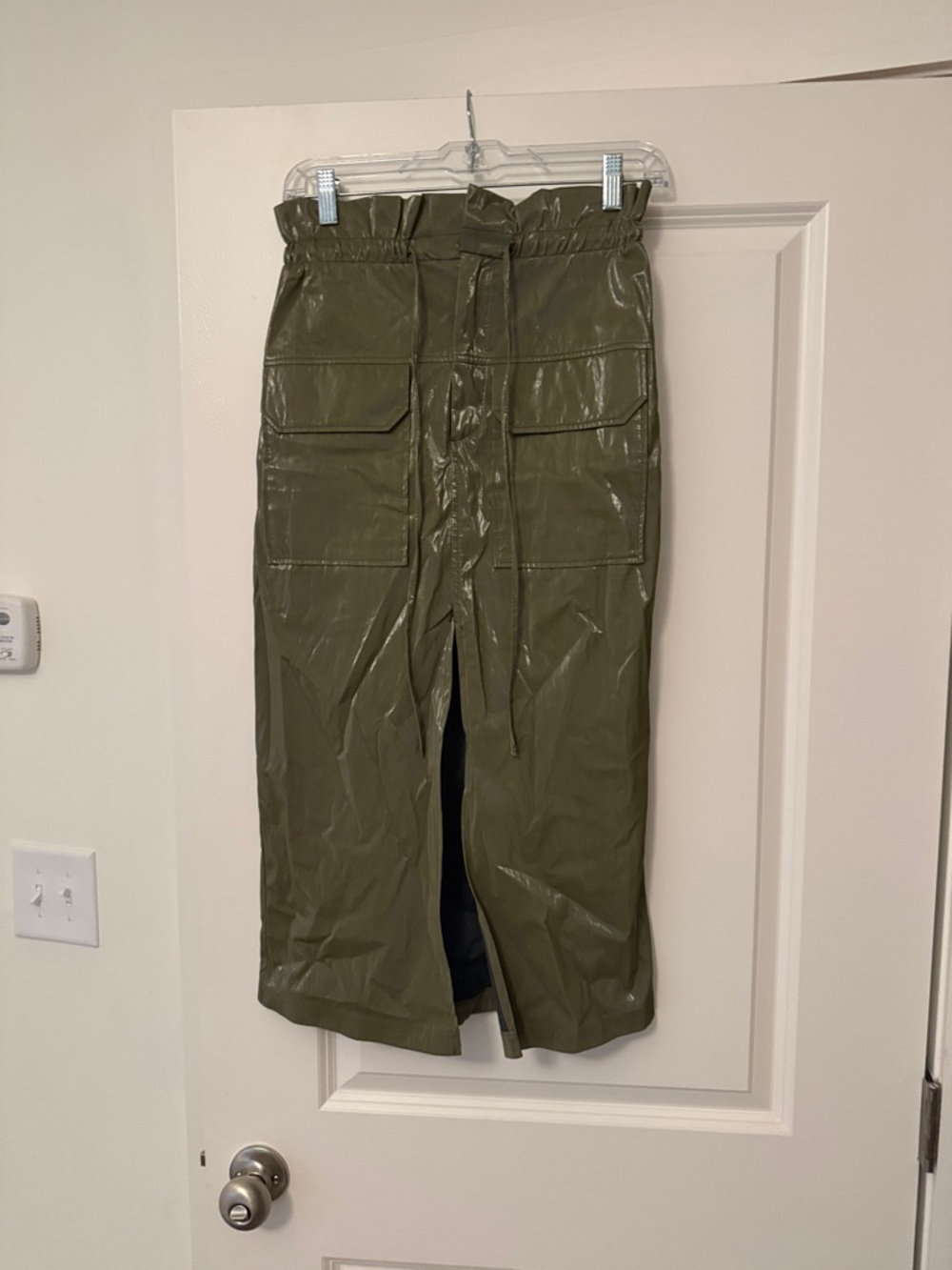 Zara Paperbag Utility Skirt with High Slit